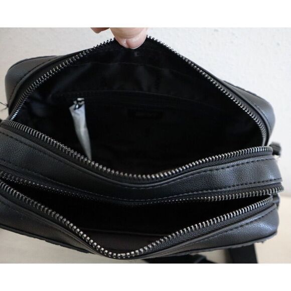 DKNY R43EVX93 Women's O/S Black Embossed TuTu Dual Zip Camera Bag - Picture 12 of 12